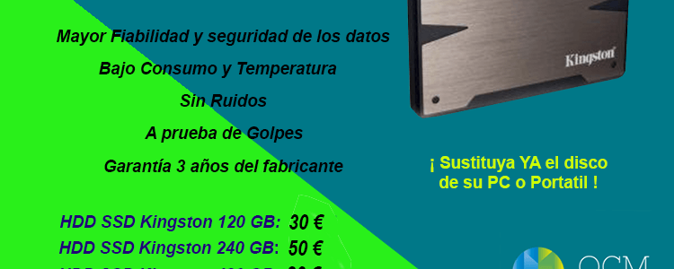 Discos duros SSD desde 30€